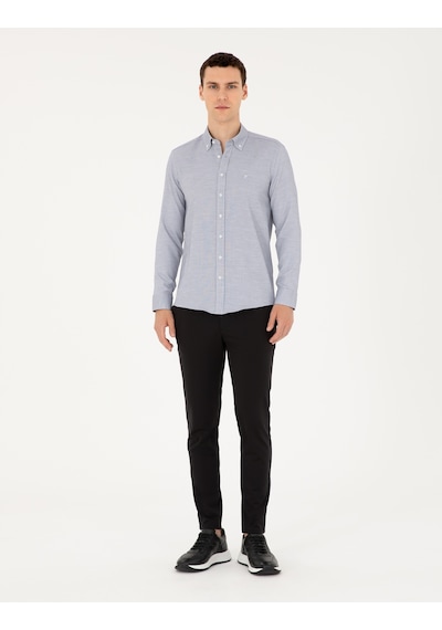 Pierre Cardin Erkek Lacivert Gömlek Desenli 50291042-vr033 Lacivert