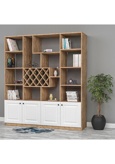 Cross Membran Kapak Kitaplık Mdf Beyaz Cross Membran Kapak Kitaplık Mdf Beyaz