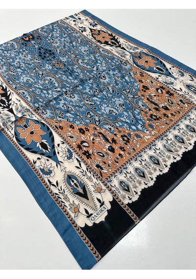 Qashka Soft Pamuklu Şal Etro Desen Lbd1515-44005 Çok Renkli