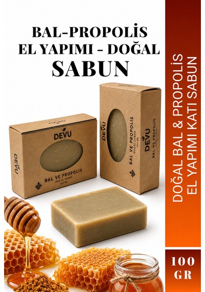 Doğal Bitkisel Katı Sabun Bal Ve Propolis Özlü Sabun