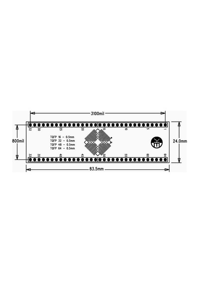 Alkatronik-0.5Mm Tqfp-3 Pcb Tqfp16 Tqfp32 Tqfp48 Tqfp64 Proto Pcb Pertenaks