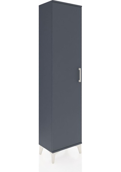 Arges Dolap Tek Raflı Tek Kapaklı Tek Askılı 44x30x182 Antras... Antrasit Arges Dolap Tek Raflı Tek Kapaklı Tek Askılı 44x30x182 Antras... Antrasit