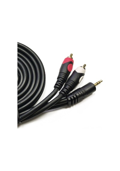 5M Stereo To 2 Rca Ses Video Sinyal Kablosu - 3.5Mm Stereo