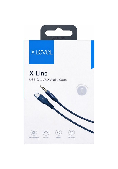 X-level Xcc-8864 Usb-c To Aux 3.5mm Ses Kablosu Aliminyum 1 Metre Siyah