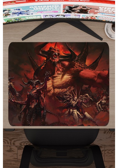 Diablo Kaymaz Dikişli Kauçuk Oyuncu Mousepad V1 - 48x40 Xl Gaming Mouse Pad Fare Altlığı