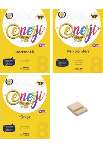 Lgs 8. Sınıf Enerji Matematik Fen Bilimleri Ve Türkçe Soru Bankası 3lü Set