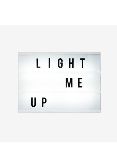 Flying Tiger Pembe Çerçeveli Ve Harfli A4 Led Işıklı Pano 21 29,7 Cm