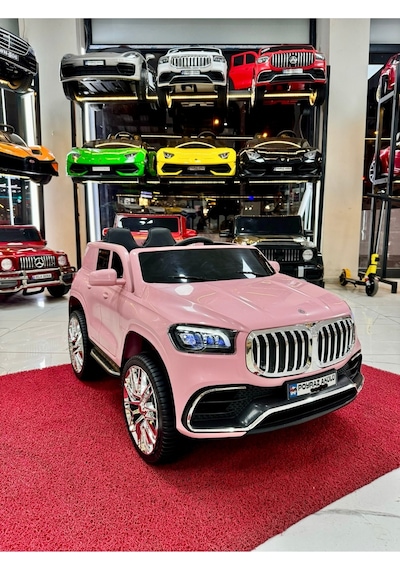Poyraz Akülü Bmw Suv 12 Volt Akülü Araba 0-7 Yaş Pembe