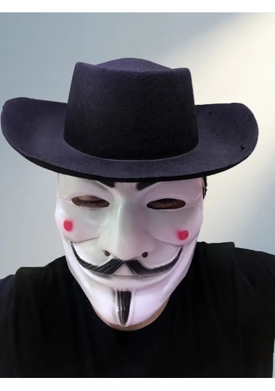 Eğlenceli Vendetta Şapka Ve Maske Seti Çocuklar İçin Çok Renkli