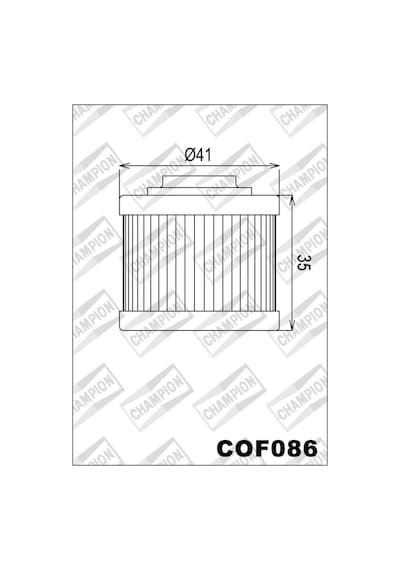 Champıon Cof086 Motosiklet Yağ Filtresi Hf186
