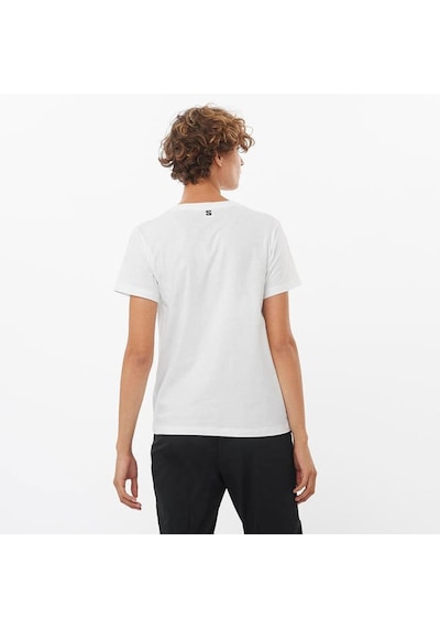 Salomon Logo Kadın Tişört C-sal221760b30g01 Beyaz