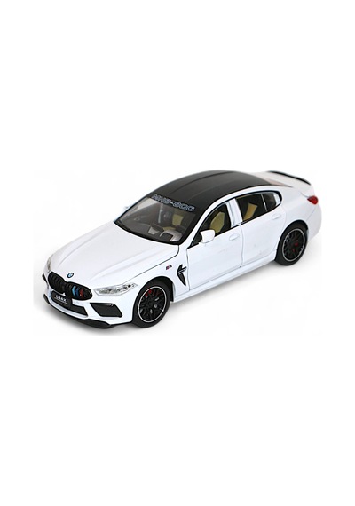 Bmw M8 Street Edition Beyaz 1/24 Araba Diecast Model