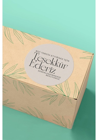 Teşekkür Ederiz Değerlendirme Sticker 3x3cm St2179 Çok Renkli