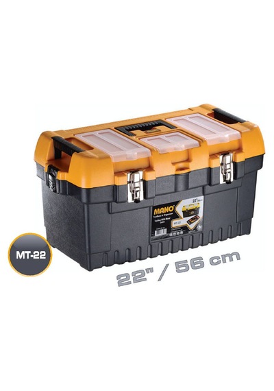 Mano 22 Takım Çantası Metal Kilitli Avadanlık Organizer El Alet