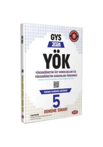 Data Yayınları 2024 YÖK Üst Kuruluşları ile YÖK Personeli GYS 5 Deneme Sınavı - Karekod Çözümlü