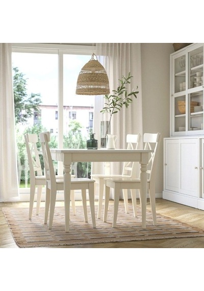 Ikea Telegraflınje Halı 170 X 240 Cm Sarı - Bej
