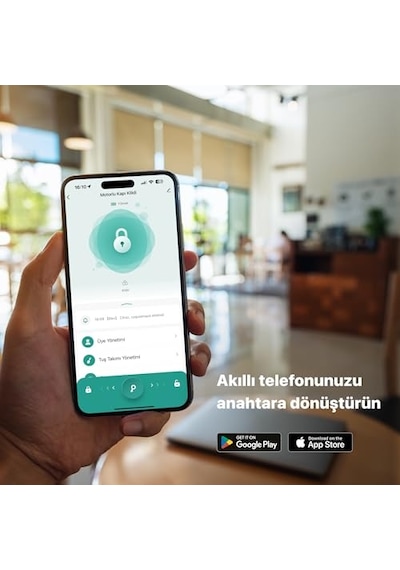 Akıllı Otomatik Motorlu Kapı Kilidi Parmak İzi Şifreli Wi-fi Mobil Uygulama İle Kontrol Kolay Kurulum Uzaktan Kilit Genel