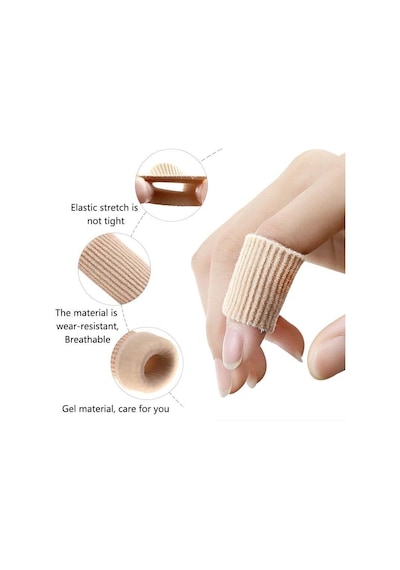 El Ayak Parmak Koruyucu Ayırıcı Kumaş Silikon Tüp 2.5 CM 2 Adet