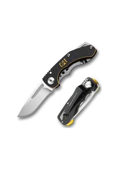 Cat Da980010 Kemer Askı Kancalı Katlanabilir 12cm Paslanmaz Çelik Kamp Çakısı