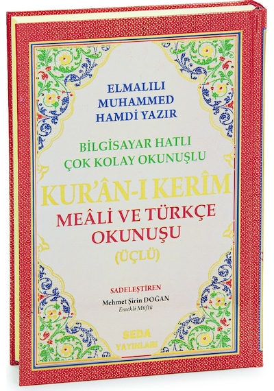 Üçlü Mealli Arapça Türkçe Okunuşlu Kuranı Kerim Orta Boy