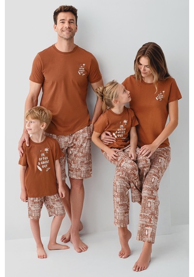 Arnetta Premium Garson Erkek Çocuk Cool Summer Rahat Kalıp %100 Pamuk Kısa Kollu Aile Pijama Takım Krem Arnetta Premium Garson Erkek Çocuk Cool Summer Rahat Kalıp %100 Pamuk Kısa Kollu Aile Pijama Takım Krem