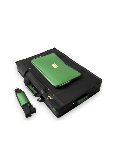 Xdj Rx3 Setup Için Uyumlu Çanta Soft Case Kılıf. Siyah Yeşil.