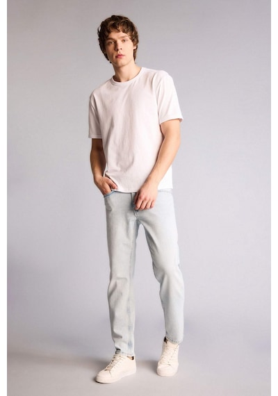 Defacto Slım Tapered Fıt Dar Paça Jean Pantolon F2324ax26spnm39 Mavi-nm39