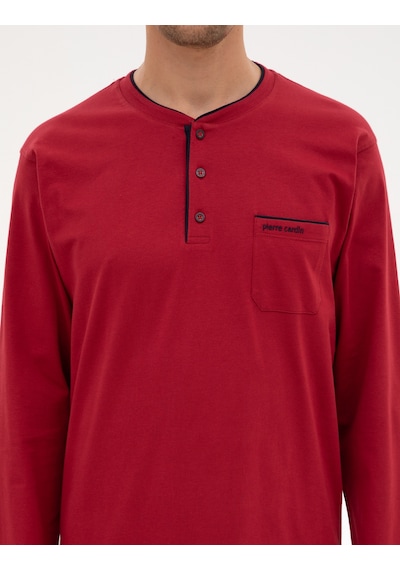Pierre Cardin Erkek Bordo Pijama Takım 50322570-900 Bordo