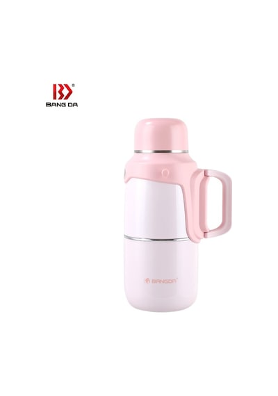 Tantitoni Pembe Askılı Ve Tutacaklı Paslanmaz Çelik Termos 800ml Pembe