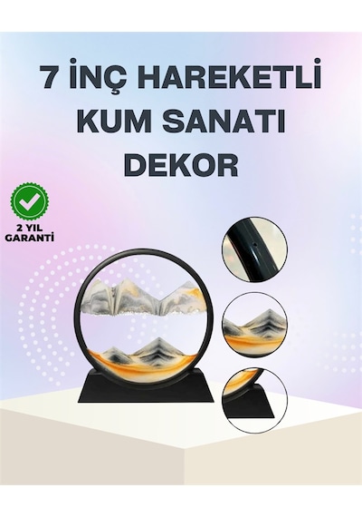Muratech Zihin Açıcı Kum Manzarası 3d Dinamik Kum Tablosu, Dekoratif, Dönüştükçe Yenilenen Sakinle Küçük