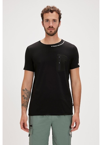 Bad Bear Larry Erkek T-shirt-28570-siyah Siyah