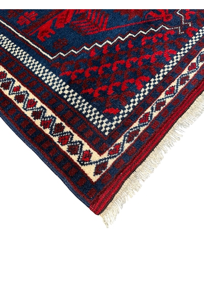 El Dokuma Sıfır Yağcıbedir Halısı 86x110 Kök Boya Yün Halı Kırmızı