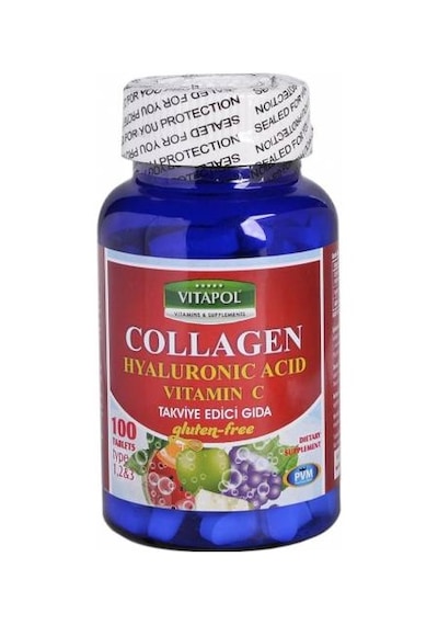 Vitapol Collagen Hyaluronic Acid Vitamin C 100 Tablet Ücretsi Kar