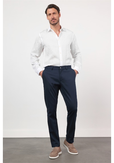 İmza Lacivert Yan Cep Comfort Fit Pamuklu Chino Pantolon 1003260172