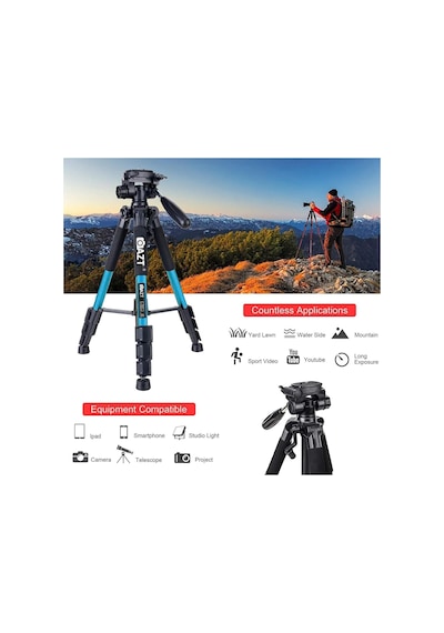 Azt Zomei Q111 10kg Kapasiteli 150cm Çantalı Pan Kafa Profesyonel Tripod Telefon Tutucu Kumanda Dslr, Aynasız Fotogra Diğer