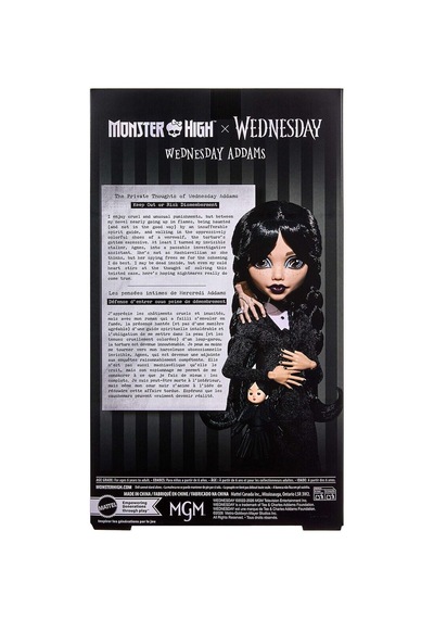 Jnj91 Monster High Wednesday Addams Bebek