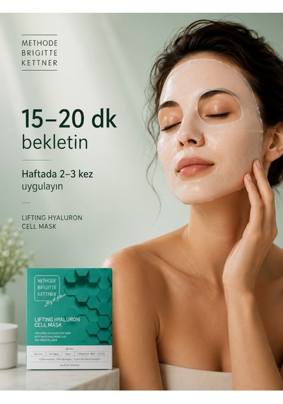 Methode Brigitte Kettner Lifting Hyaluron Cell Mask 4er Set Hyaluron Destekli Sıkılaştırıcı Maske