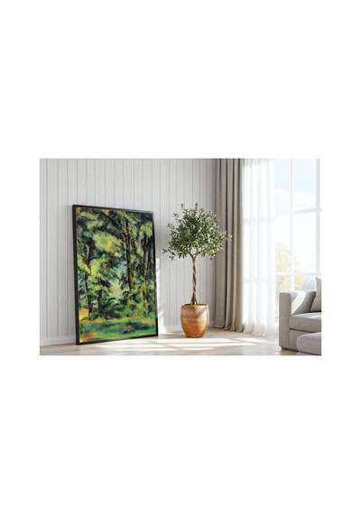 Modern Sanat Cézanne Jas De Bouffan Büyük Ağaçları Çerçevesiz Poster 21x30 Cm A4 Tablo Modern Sanat