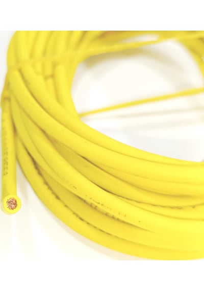 4mm 5metre Yanmaz Silikon Kablo Sarı Renk 1 Adet