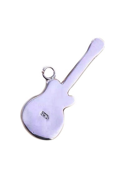 Manuel Raymond Gku Gümüş Gitar Kolye Ucu Müzisyenler İçin Şık Aksesuar