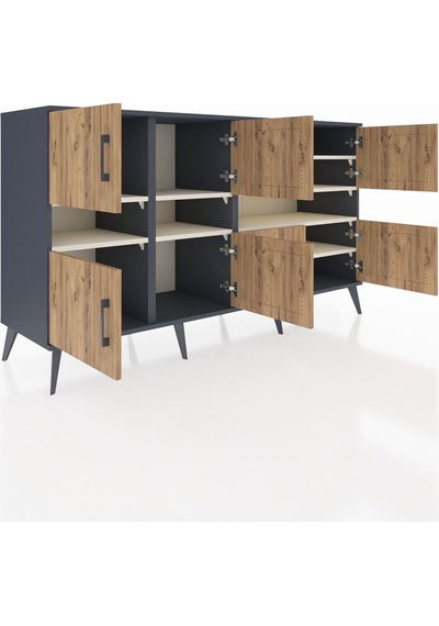 Kronos Konsol 8 Raflı 8 Kapaklı 176x59x99 Antrasit-çam/aytaşı Antrasit-çam/aytaşı Kronos Konsol 8 Raflı 8 Kapaklı 176x59x99 Antrasit-çam/aytaşı Antrasit-çam/aytaşı