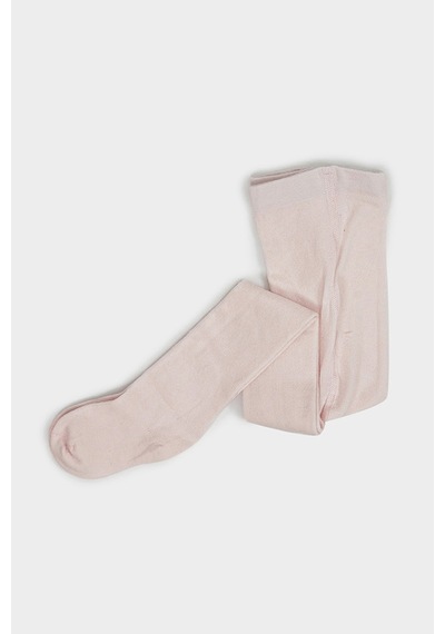 Kız Çocuk Pamuklu Pembe Külotlu Çorap Çok Renkli