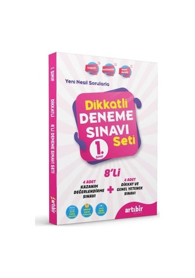 Artıbir 1.Sınıf Dikkatli Deneme Sınavı Seti