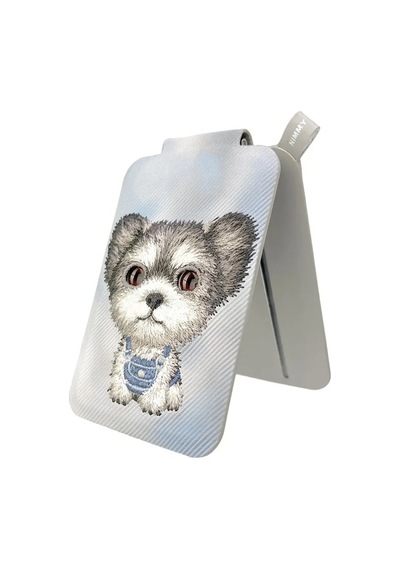 Premium Nimmy Magsafe Mavi Yorkshire Terrier 3d Standlı Model Cep Telefonu Telefon Tutucu
