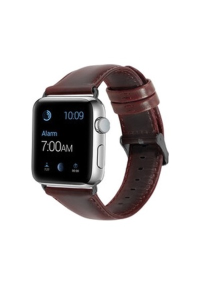 Apple Watch Uyumlu Ultra 49mm Kordon Luxury Leather Deri Strap Kayış - Siyah