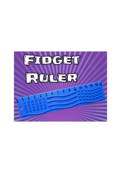 Alvera Dokunsal Fidget Cetveli 3d Baskı Kabartmalı Stres Ve Odaklanma Oyuncağı - Mavi