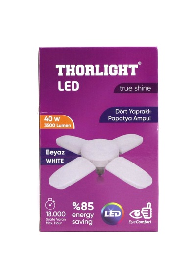 Katlanabilir Led Lamba 4 Kanatlı Geniş Açılı Papatya Tavan Ampulü E27