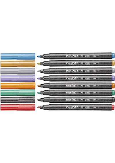Carioca Metallic Keçeli Kalem 8'li