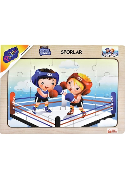 Playwood Eğitici Ahşap Puzzle Sporlar