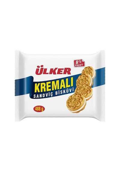 Kremalı Biskuvi 8lı 488gr